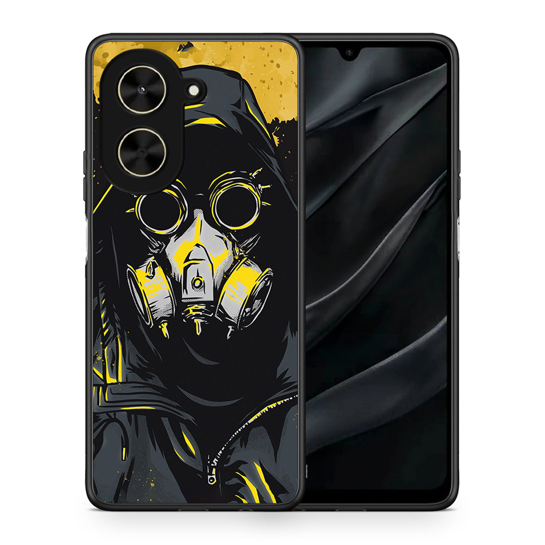 Θήκη Xiaomi Poco C71 Mask PopArt από τη Smartfits με σχέδιο στο πίσω μέρος και μαύρο περίβλημα | Xiaomi Poco C71 Mask PopArt case with colorful back and black bezels