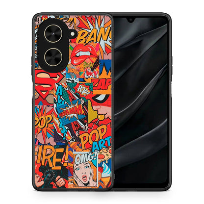 Θήκη Xiaomi Poco C71 PopArt OMG από τη Smartfits με σχέδιο στο πίσω μέρος και μαύρο περίβλημα | Xiaomi Poco C71 PopArt OMG case with colorful back and black bezels