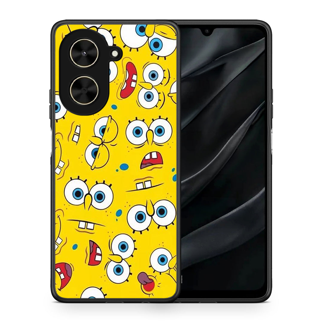 Θήκη Xiaomi Poco C71 Sponge PopArt από τη Smartfits με σχέδιο στο πίσω μέρος και μαύρο περίβλημα | Xiaomi Poco C71 Sponge PopArt case with colorful back and black bezels