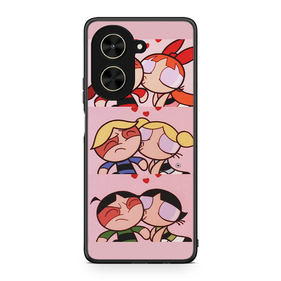 Xiaomi Poco C71 Puff Love Θήκη Αγίου Βαλεντίνου από τη Smartfits με σχέδιο στο πίσω μέρος και μαύρο περίβλημα | Smartphone case with colorful back and black bezels by Smartfits