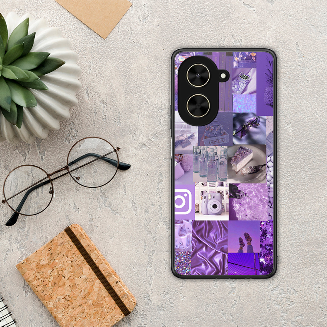 Purple Aesthetic Collage - Xiaomi Poco C71 θήκη