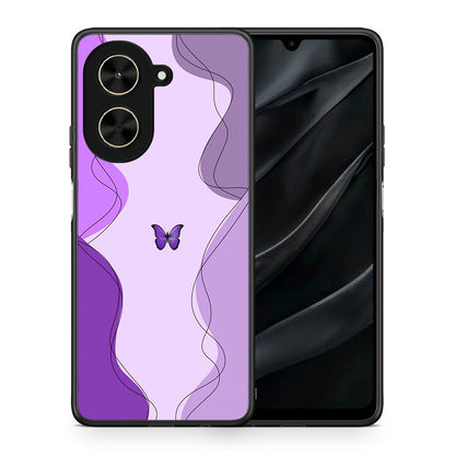 Purple Mariposa - Xiaomi Poco C71 θήκη