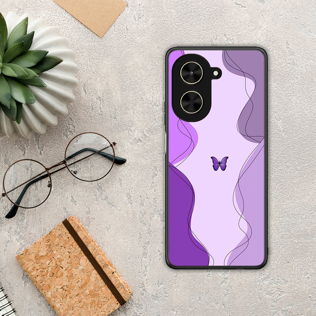 Purple Mariposa - Xiaomi Poco C71 θήκη