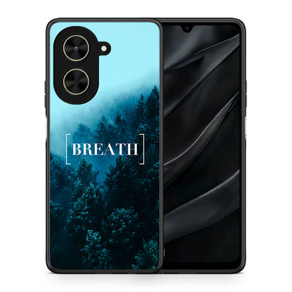 Θήκη Xiaomi Poco C71 Breath Quote από τη Smartfits με σχέδιο στο πίσω μέρος και μαύρο περίβλημα | Xiaomi Poco C71 Breath Quote case with colorful back and black bezels