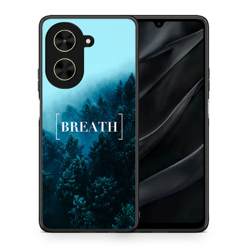 Θήκη Xiaomi Poco C71 Breath Quote από τη Smartfits με σχέδιο στο πίσω μέρος και μαύρο περίβλημα | Xiaomi Poco C71 Breath Quote case with colorful back and black bezels
