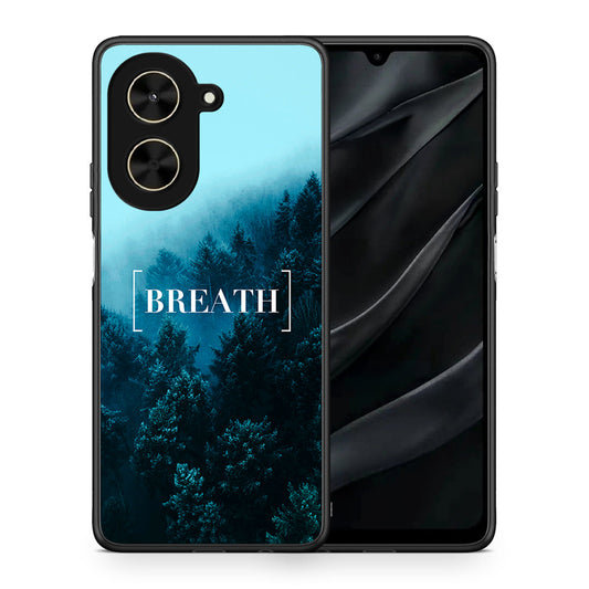 Θήκη Xiaomi Poco C71 Breath Quote από τη Smartfits με σχέδιο στο πίσω μέρος και μαύρο περίβλημα | Xiaomi Poco C71 Breath Quote case with colorful back and black bezels
