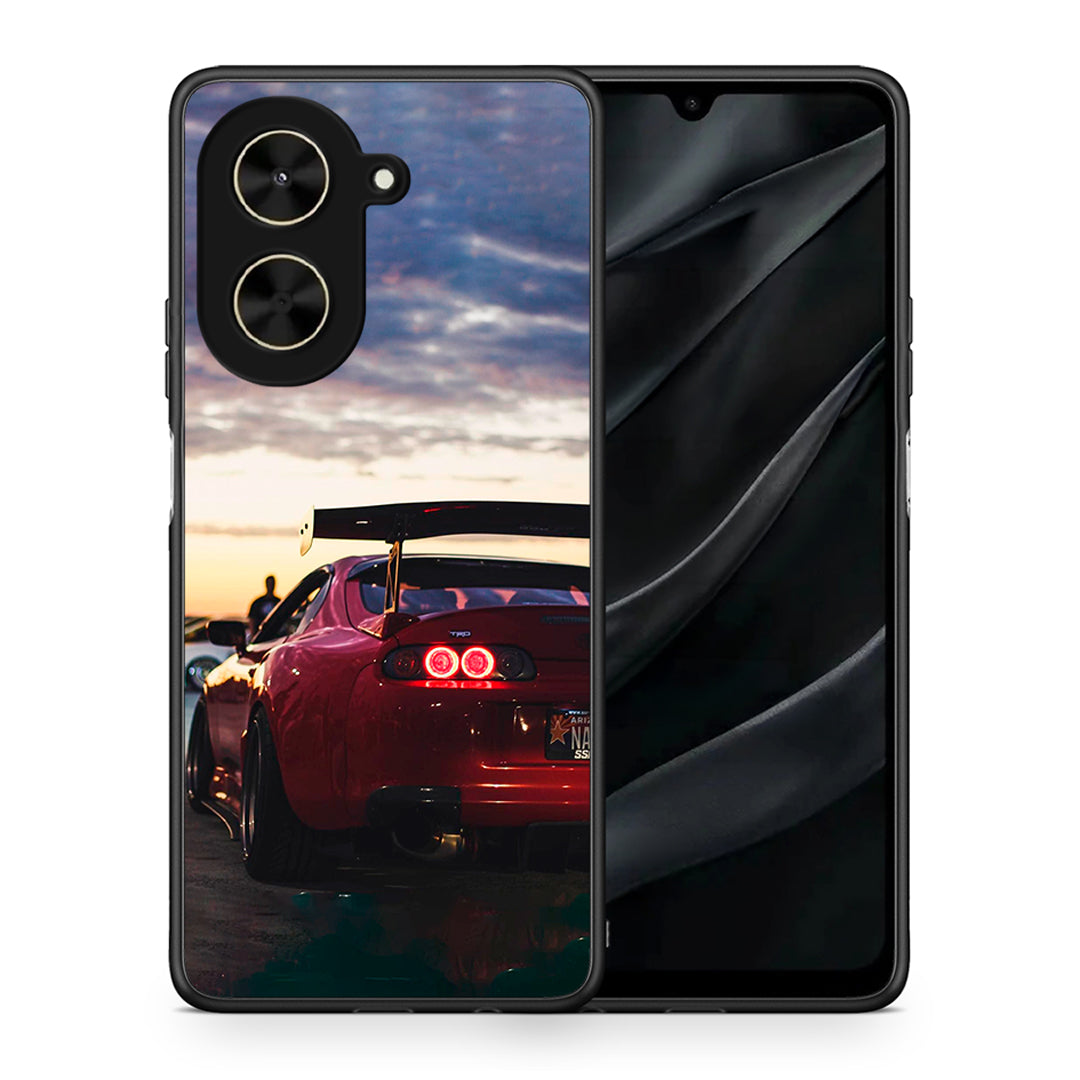 Θήκη Xiaomi Poco C71 Racing Supra από τη Smartfits με σχέδιο στο πίσω μέρος και μαύρο περίβλημα | Xiaomi Poco C71 Racing Supra case with colorful back and black bezels