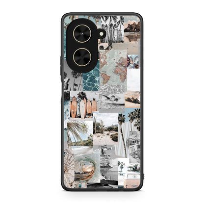 Xiaomi Poco C71 Retro Beach Life Θήκη από τη Smartfits με σχέδιο στο πίσω μέρος και μαύρο περίβλημα | Smartphone case with colorful back and black bezels by Smartfits