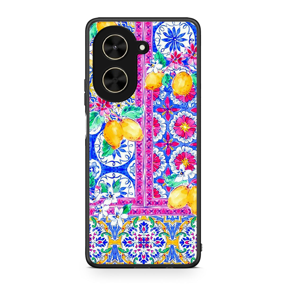 Xiaomi Poco C71 Retro Spring θήκη από τη Smartfits με σχέδιο στο πίσω μέρος και μαύρο περίβλημα | Smartphone case with colorful back and black bezels by Smartfits