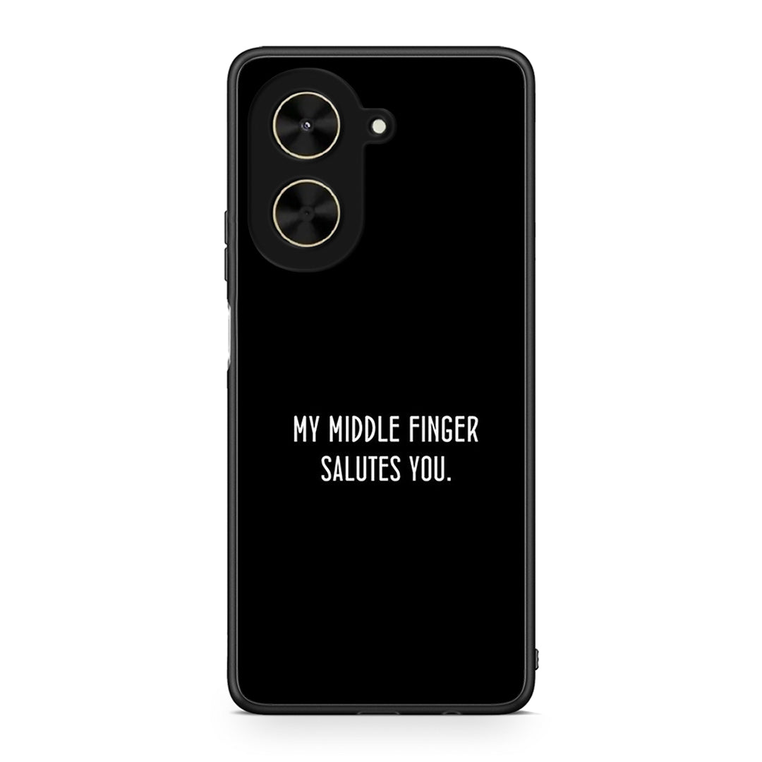 Xiaomi Poco C71 Salute θήκη από τη Smartfits με σχέδιο στο πίσω μέρος και μαύρο περίβλημα | Smartphone case with colorful back and black bezels by Smartfits