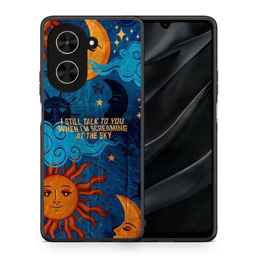 Θήκη Xiaomi Poco C71 Screaming Sky από τη Smartfits με σχέδιο στο πίσω μέρος και μαύρο περίβλημα | Xiaomi Poco C71 Screaming Sky case with colorful back and black bezels
