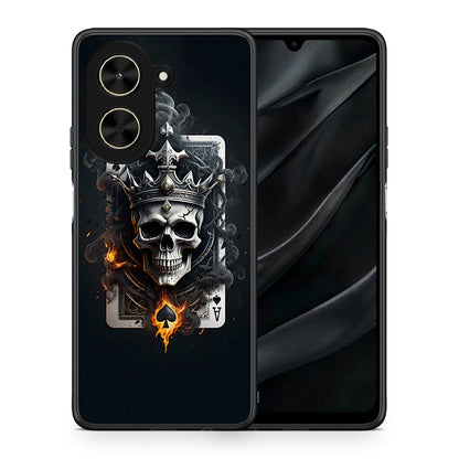 Θήκη Xiaomi Poco C71 Skull King Ace από τη Smartfits με σχέδιο στο πίσω μέρος και μαύρο περίβλημα | Xiaomi Poco C71 Skull King Ace case with colorful back and black bezels