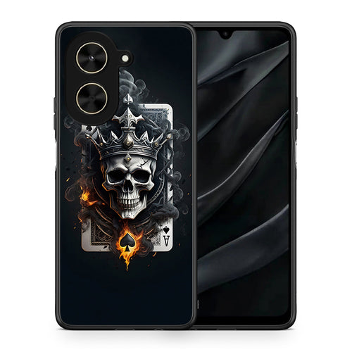 Θήκη Xiaomi Poco C71 Skull King Ace από τη Smartfits με σχέδιο στο πίσω μέρος και μαύρο περίβλημα | Xiaomi Poco C71 Skull King Ace case with colorful back and black bezels