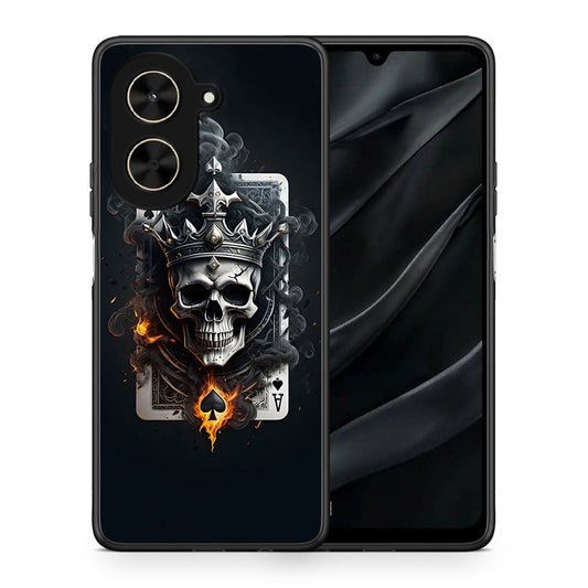 Θήκη Xiaomi Poco C71 Skull King Ace από τη Smartfits με σχέδιο στο πίσω μέρος και μαύρο περίβλημα | Xiaomi Poco C71 Skull King Ace case with colorful back and black bezels
