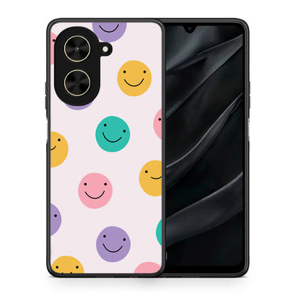 Θήκη Xiaomi Poco C71 Smiley Faces από τη Smartfits με σχέδιο στο πίσω μέρος και μαύρο περίβλημα | Xiaomi Poco C71 Smiley Faces case with colorful back and black bezels