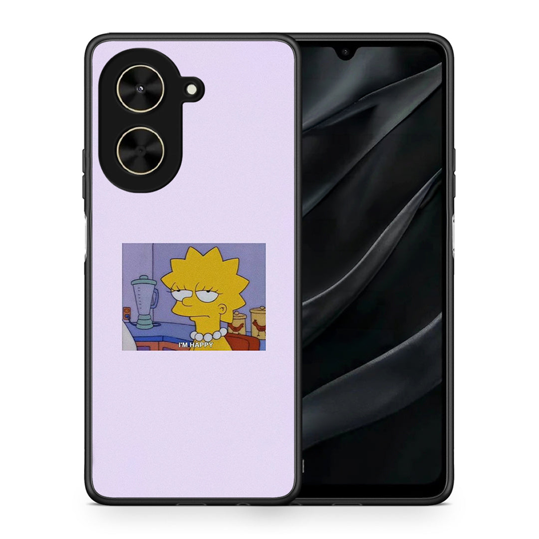 Θήκη Xiaomi Poco C71 So Happy από τη Smartfits με σχέδιο στο πίσω μέρος και μαύρο περίβλημα | Xiaomi Poco C71 So Happy case with colorful back and black bezels