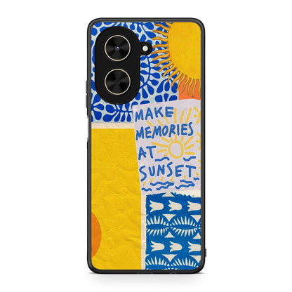 Xiaomi Poco C71 Sunset Memories Θήκη από τη Smartfits με σχέδιο στο πίσω μέρος και μαύρο περίβλημα | Smartphone case with colorful back and black bezels by Smartfits