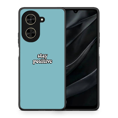 Θήκη Xiaomi Poco C71 Positive Text από τη Smartfits με σχέδιο στο πίσω μέρος και μαύρο περίβλημα | Xiaomi Poco C71 Positive Text case with colorful back and black bezels