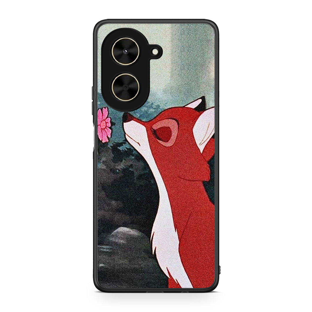 Xiaomi Poco C71 Tod And Vixey Love 2 θήκη από τη Smartfits με σχέδιο στο πίσω μέρος και μαύρο περίβλημα | Smartphone case with colorful back and black bezels by Smartfits