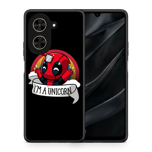 Θήκη Xiaomi Poco C71 Unicorn Deadpool από τη Smartfits με σχέδιο στο πίσω μέρος και μαύρο περίβλημα | Xiaomi Poco C71 Unicorn Deadpool case with colorful back and black bezels