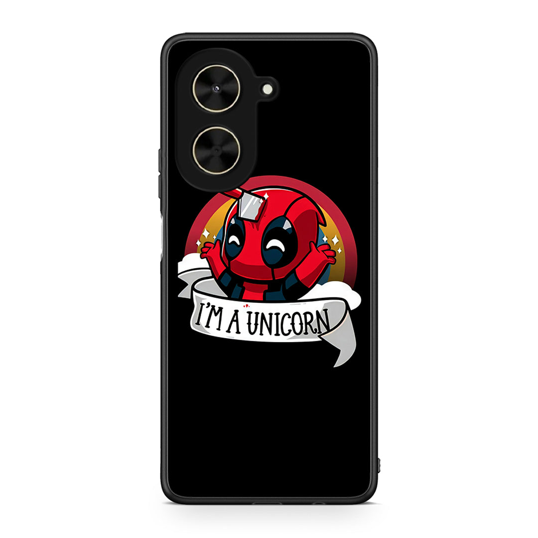 Xiaomi Poco C71 Unicorn Deadpool θήκη από τη Smartfits με σχέδιο στο πίσω μέρος και μαύρο περίβλημα | Smartphone case with colorful back and black bezels by Smartfits
