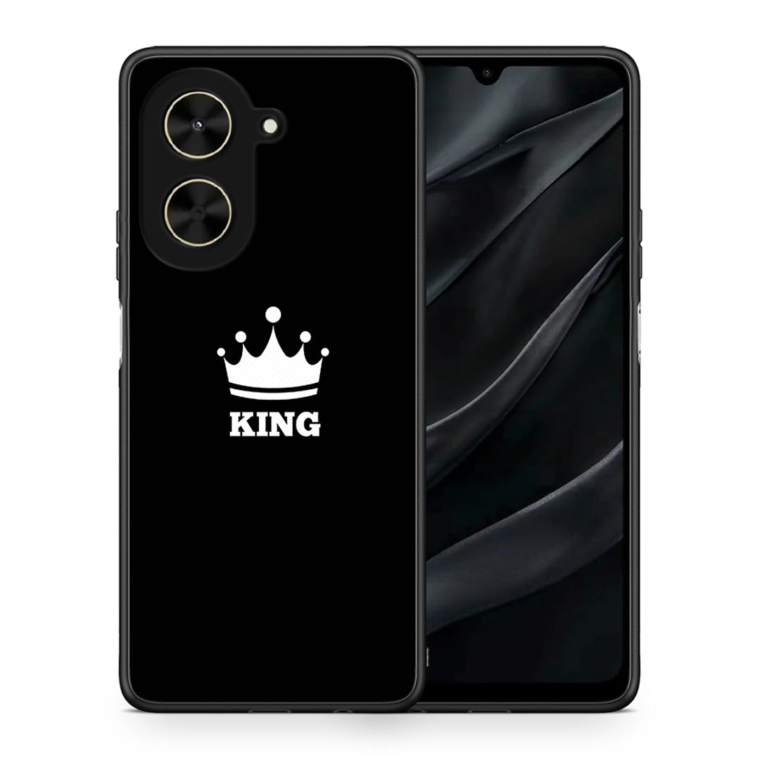 Θήκη Xiaomi Poco C71 King Valentine από τη Smartfits με σχέδιο στο πίσω μέρος και μαύρο περίβλημα | Xiaomi Poco C71 King Valentine case with colorful back and black bezels