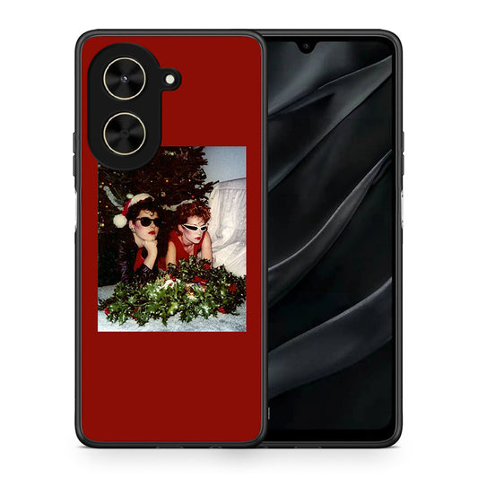 Θήκη Xiaomi Poco C71 Waiting For Xmas από τη Smartfits με σχέδιο στο πίσω μέρος και μαύρο περίβλημα | Xiaomi Poco C71 Waiting For Xmas case with colorful back and black bezels