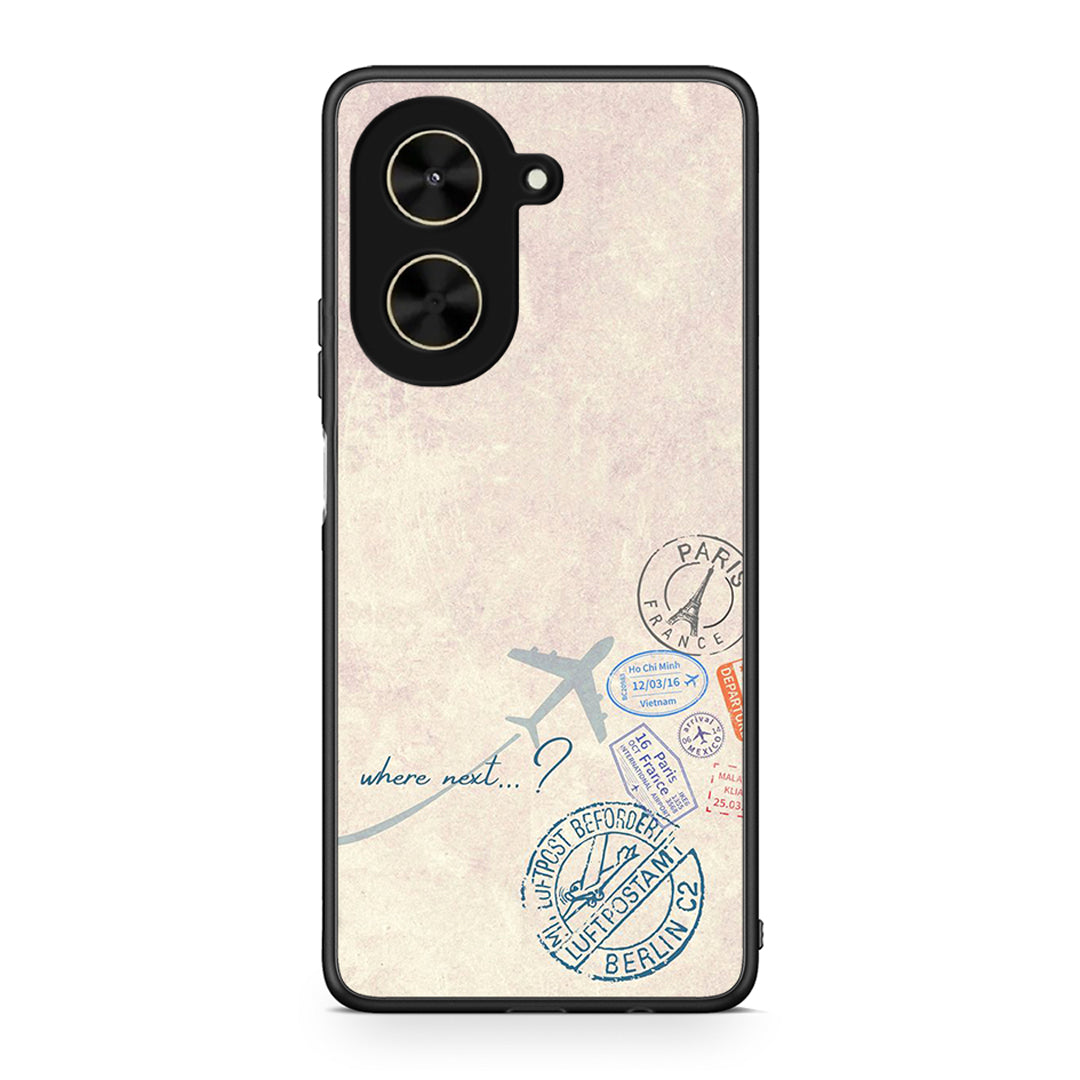 Xiaomi Poco C71 Where Next Θήκη από τη Smartfits με σχέδιο στο πίσω μέρος και μαύρο περίβλημα | Smartphone case with colorful back and black bezels by Smartfits