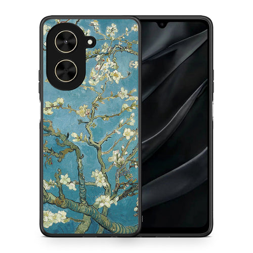Θήκη Xiaomi Poco C71 White Blossoms από τη Smartfits με σχέδιο στο πίσω μέρος και μαύρο περίβλημα | Xiaomi Poco C71 White Blossoms case with colorful back and black bezels