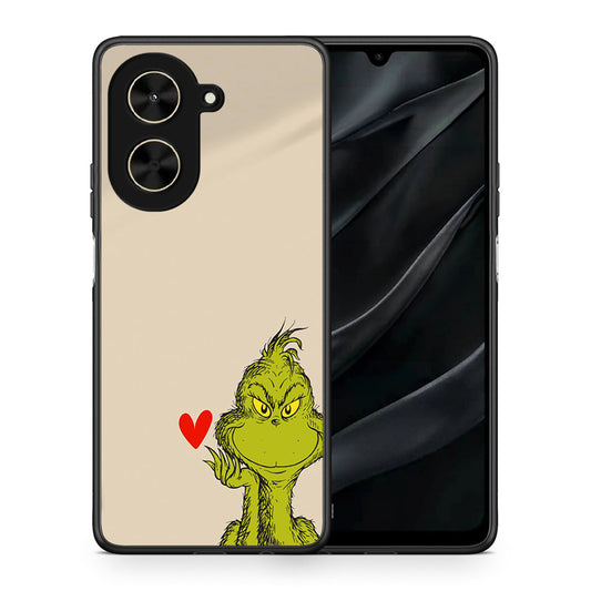 Θήκη Xiaomi Poco C71 Xmas Grinch από τη Smartfits με σχέδιο στο πίσω μέρος και μαύρο περίβλημα | Xiaomi Poco C71 Xmas Grinch case with colorful back and black bezels