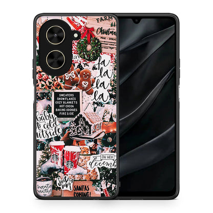 Θήκη Xiaomi Poco C71 Xmas Habbits από τη Smartfits με σχέδιο στο πίσω μέρος και μαύρο περίβλημα | Xiaomi Poco C71 Xmas Habbits case with colorful back and black bezels