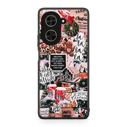 Xiaomi Poco C71 Xmas Habbits θήκη από τη Smartfits με σχέδιο στο πίσω μέρος και μαύρο περίβλημα | Smartphone case with colorful back and black bezels by Smartfits