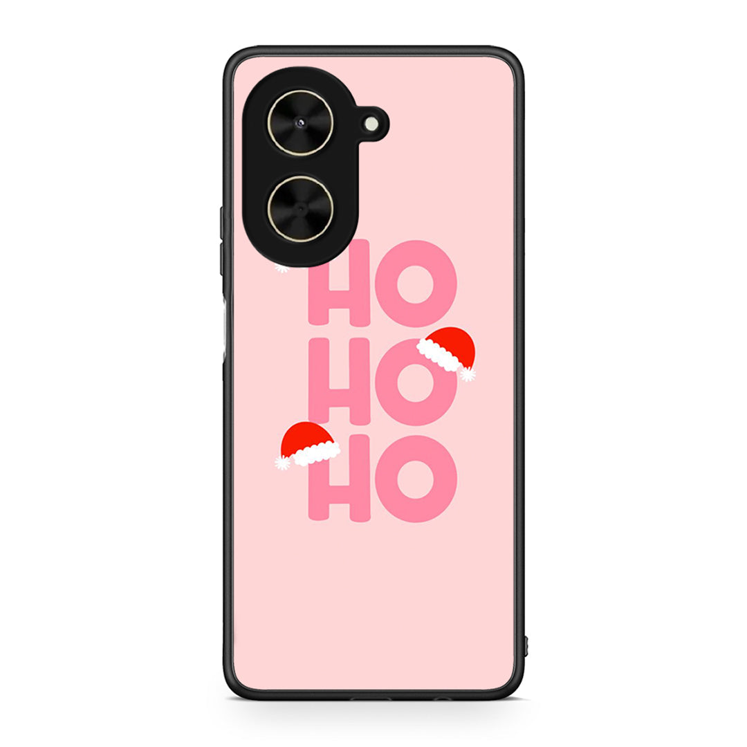 Xiaomi Poco C71 Xmas Ho Ho Ho θήκη από τη Smartfits με σχέδιο στο πίσω μέρος και μαύρο περίβλημα | Smartphone case with colorful back and black bezels by Smartfits