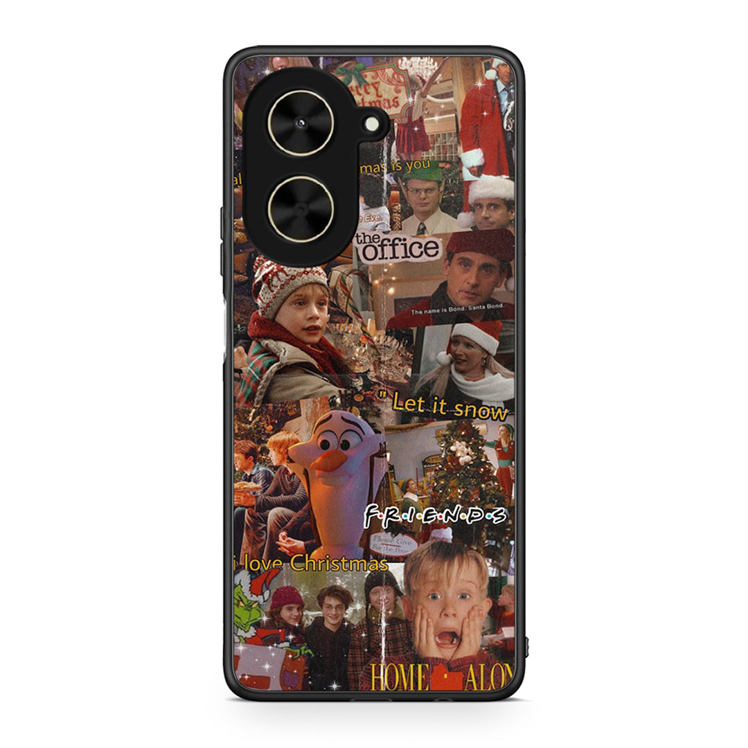 Xiaomi Poco C71 Xmas Wishes θήκη από τη Smartfits με σχέδιο στο πίσω μέρος και μαύρο περίβλημα | Smartphone case with colorful back and black bezels by Smartfits