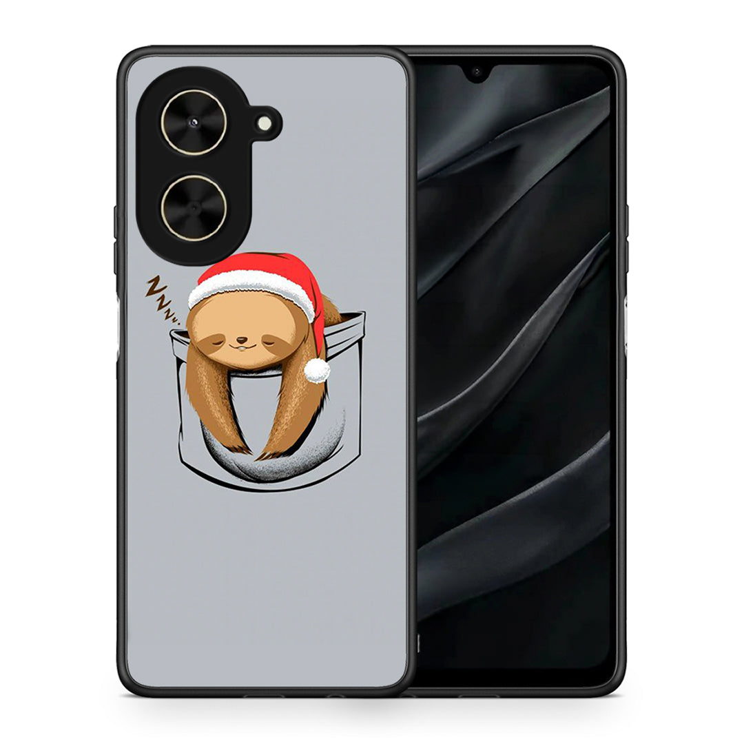 Θήκη Xiaomi Poco C71 Xmas Zzzz από τη Smartfits με σχέδιο στο πίσω μέρος και μαύρο περίβλημα | Xiaomi Poco C71 Xmas Zzzz case with colorful back and black bezels
