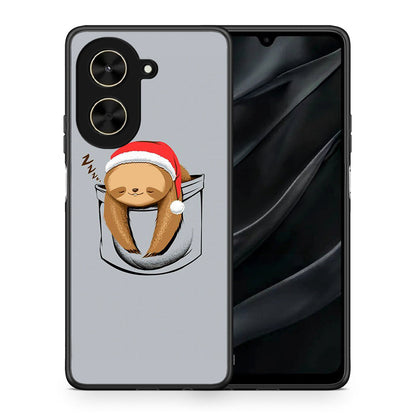Θήκη Xiaomi Poco C71 Xmas Zzzz από τη Smartfits με σχέδιο στο πίσω μέρος και μαύρο περίβλημα | Xiaomi Poco C71 Xmas Zzzz case with colorful back and black bezels