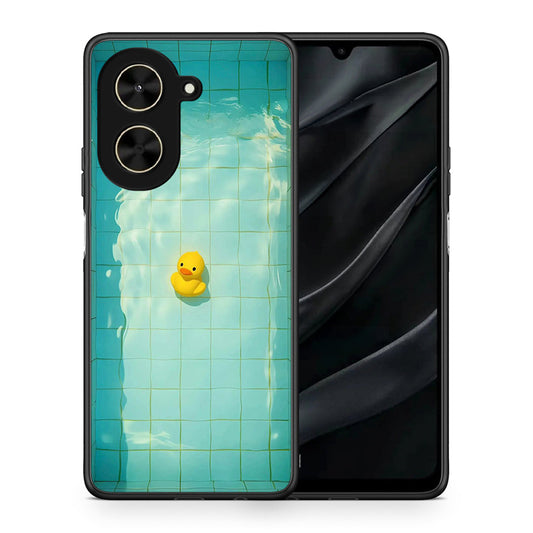 Θήκη Xiaomi Poco C71 Yellow Duck από τη Smartfits με σχέδιο στο πίσω μέρος και μαύρο περίβλημα | Xiaomi Poco C71 Yellow Duck case with colorful back and black bezels