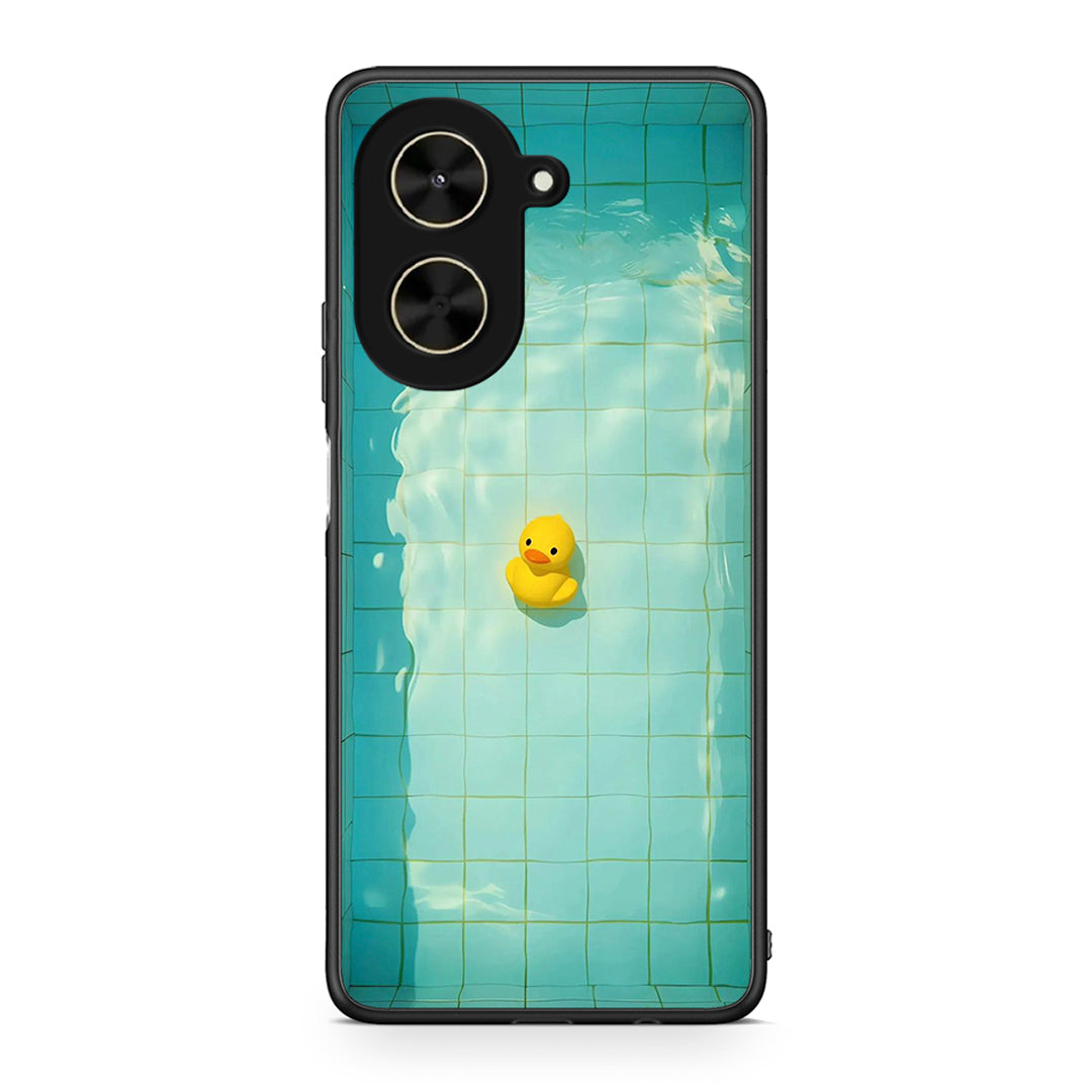 Xiaomi Poco C71 Yellow Duck θήκη από τη Smartfits με σχέδιο στο πίσω μέρος και μαύρο περίβλημα | Smartphone case with colorful back and black bezels by Smartfits
