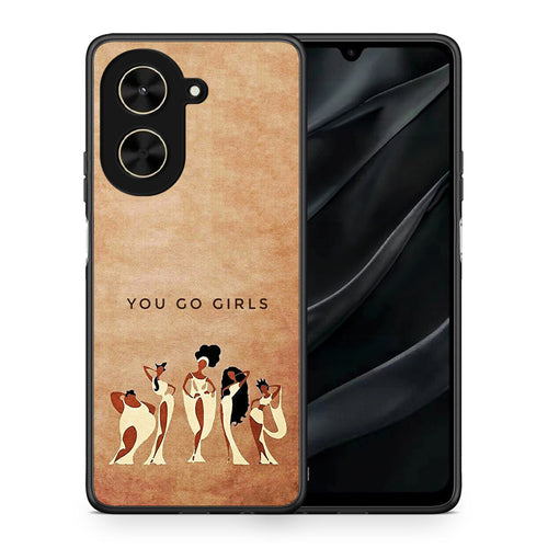 Θήκη Xiaomi Poco C71 You Go Girl από τη Smartfits με σχέδιο στο πίσω μέρος και μαύρο περίβλημα | Xiaomi Poco C71 You Go Girl case with colorful back and black bezels