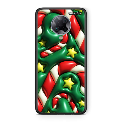 Xiaomi Poco F2 Pro Christmas Bubbles θήκη από τη Smartfits με σχέδιο στο πίσω μέρος και μαύρο περίβλημα | Smartphone case with colorful back and black bezels by Smartfits