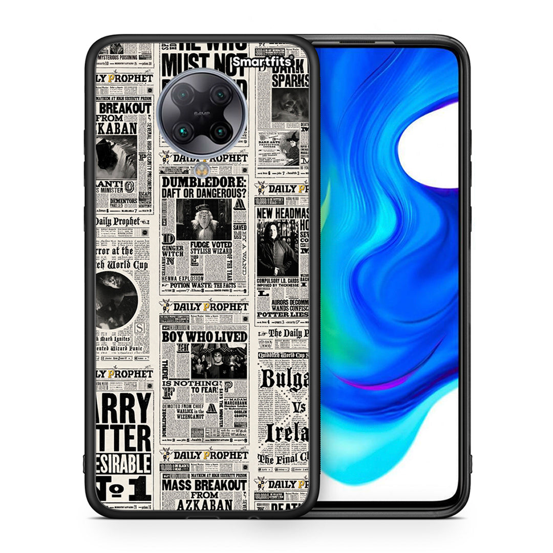 Θήκη Xiaomi Poco F2 Pro Harry Paper από τη Smartfits με σχέδιο στο πίσω μέρος και μαύρο περίβλημα | Xiaomi Poco F2 Pro Harry Paper case with colorful back and black bezels