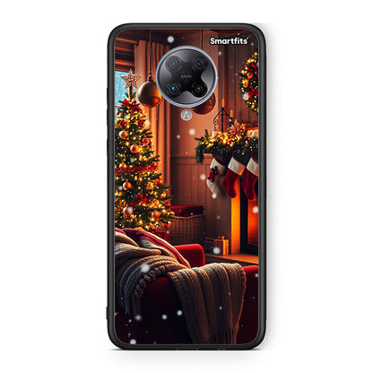 Xiaomi Poco F2 Pro Home For Christmas θήκη από τη Smartfits με σχέδιο στο πίσω μέρος και μαύρο περίβλημα | Smartphone case with colorful back and black bezels by Smartfits