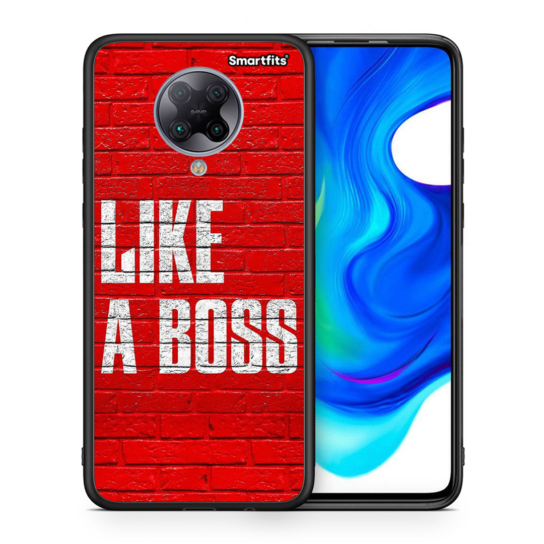 Θήκη Xiaomi Poco F2 Pro Like A Boss από τη Smartfits με σχέδιο στο πίσω μέρος και μαύρο περίβλημα | Xiaomi Poco F2 Pro Like A Boss case with colorful back and black bezels