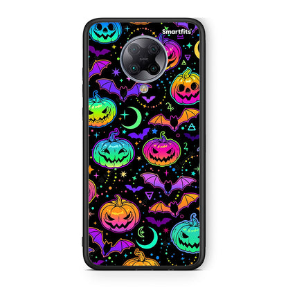 Xiaomi Poco F2 Pro Neon Halloween θήκη από τη Smartfits με σχέδιο στο πίσω μέρος και μαύρο περίβλημα | Smartphone case with colorful back and black bezels by Smartfits