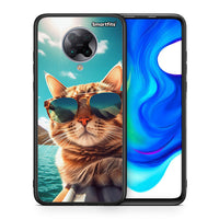 Thumbnail for Θήκη Xiaomi Poco F2 Pro Summer Cat από τη Smartfits με σχέδιο στο πίσω μέρος και μαύρο περίβλημα | Xiaomi Poco F2 Pro Summer Cat case with colorful back and black bezels