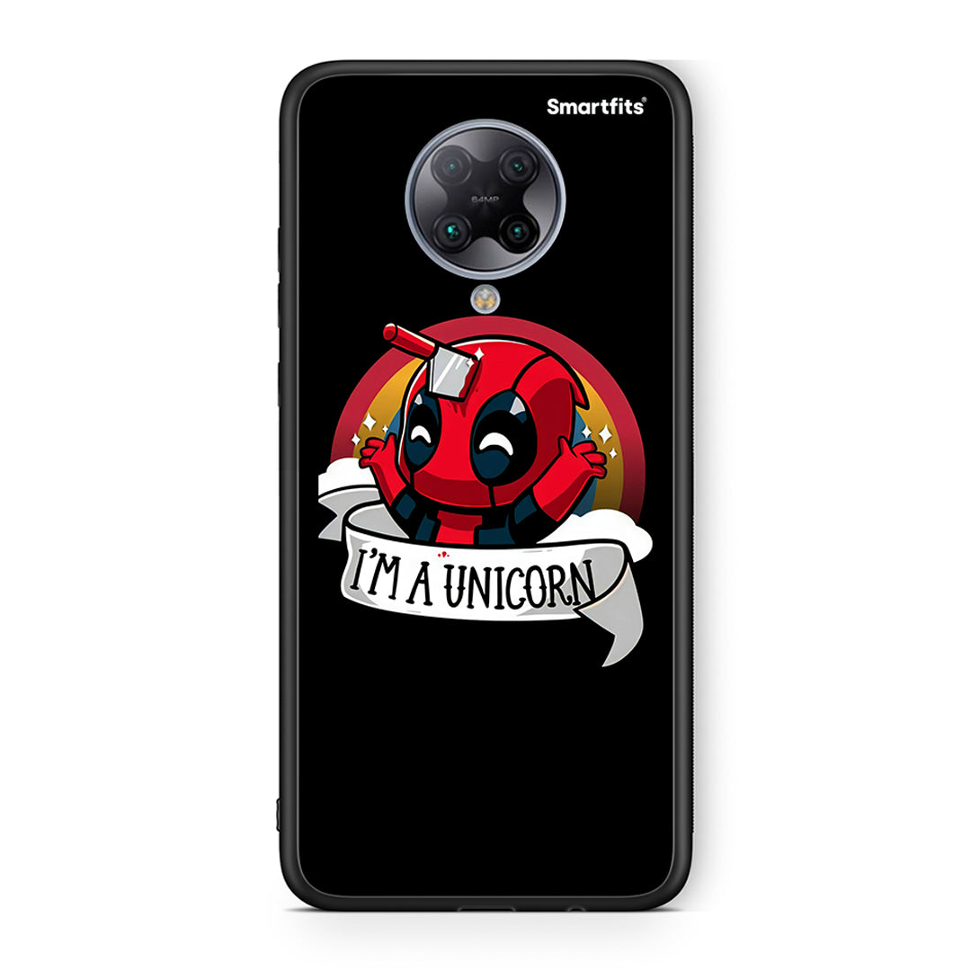 Xiaomi Poco F2 Pro Unicorn Deadpool θήκη από τη Smartfits με σχέδιο στο πίσω μέρος και μαύρο περίβλημα | Smartphone case with colorful back and black bezels by Smartfits