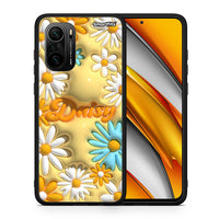 Thumbnail for Θήκη Xiaomi Mi 11i Bubble Daisies από τη Smartfits με σχέδιο στο πίσω μέρος και μαύρο περίβλημα | Xiaomi Mi 11i Bubble Daisies case with colorful back and black bezels