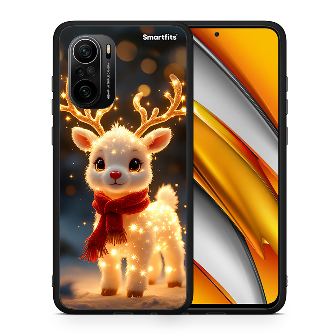 Θήκη Xiaomi Mi 11i Christmas Cutie από τη Smartfits με σχέδιο στο πίσω μέρος και μαύρο περίβλημα | Xiaomi Mi 11i Christmas Cutie case with colorful back and black bezels