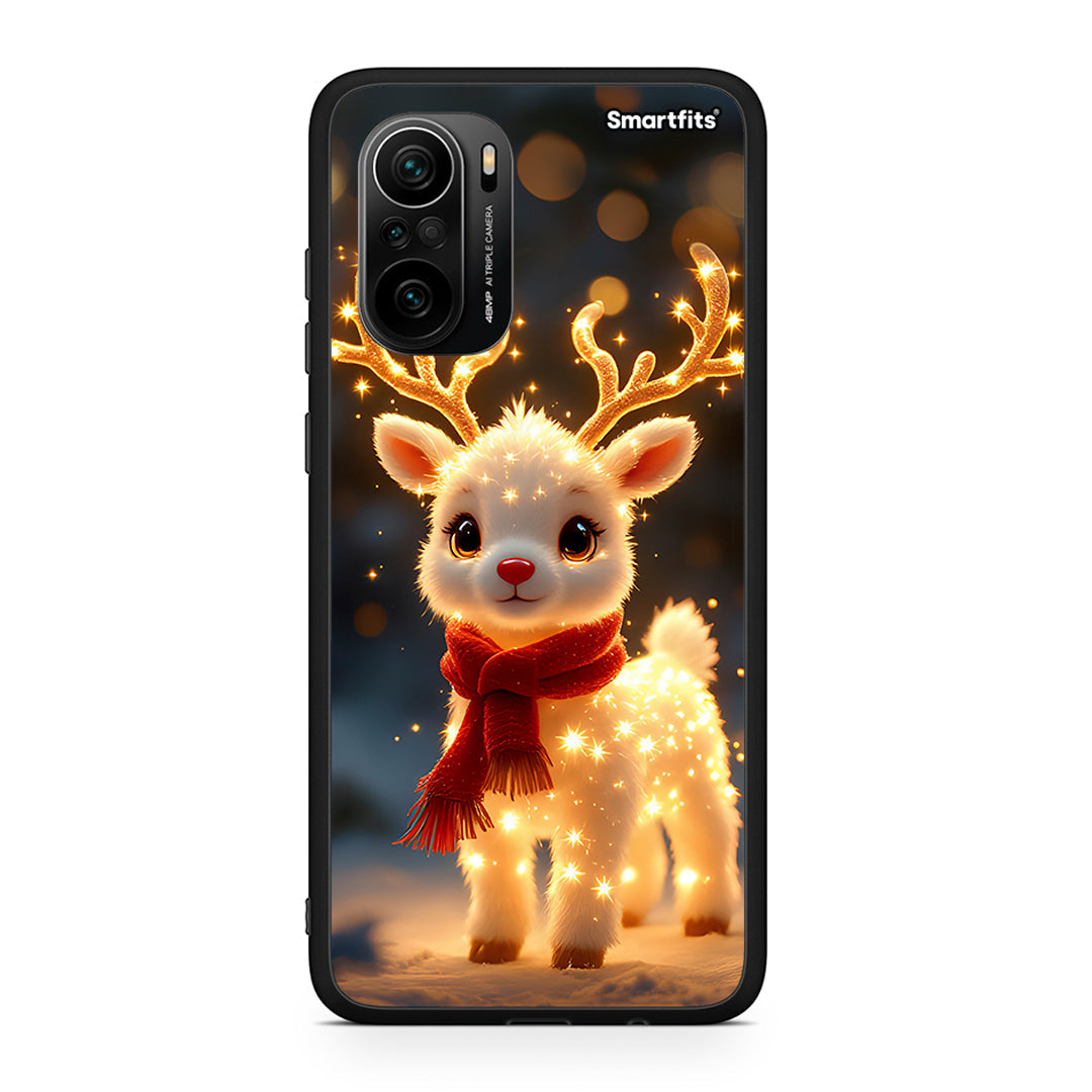 Xiaomi Mi 11i Christmas Cutie θήκη από τη Smartfits με σχέδιο στο πίσω μέρος και μαύρο περίβλημα | Smartphone case with colorful back and black bezels by Smartfits