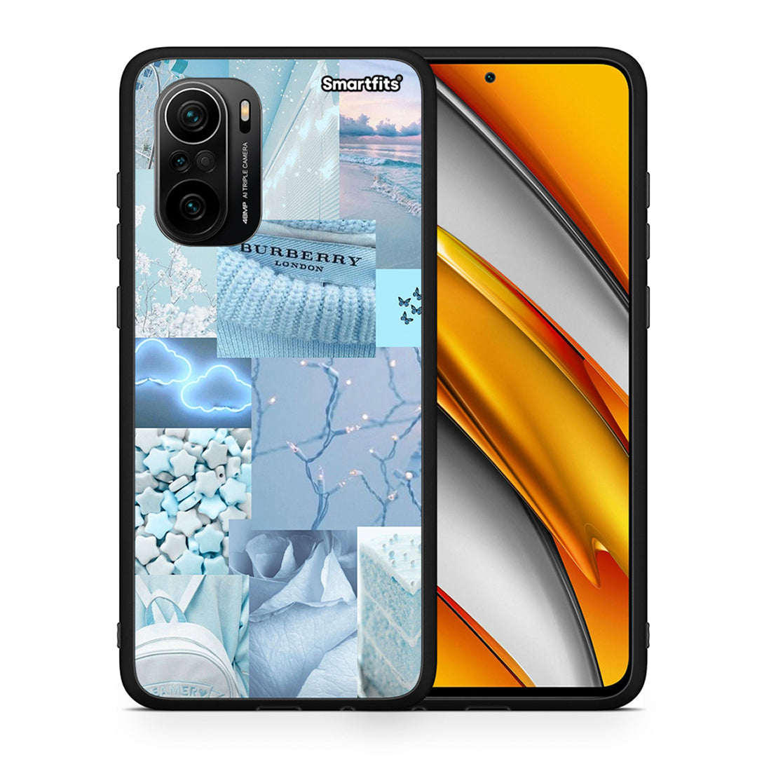 Θήκη Xiaomi Poco F3 Ciel Aesthetic Collage από τη Smartfits με σχέδιο στο πίσω μέρος και μαύρο περίβλημα | Xiaomi Poco F3 Ciel Aesthetic Collage case with colorful back and black bezels